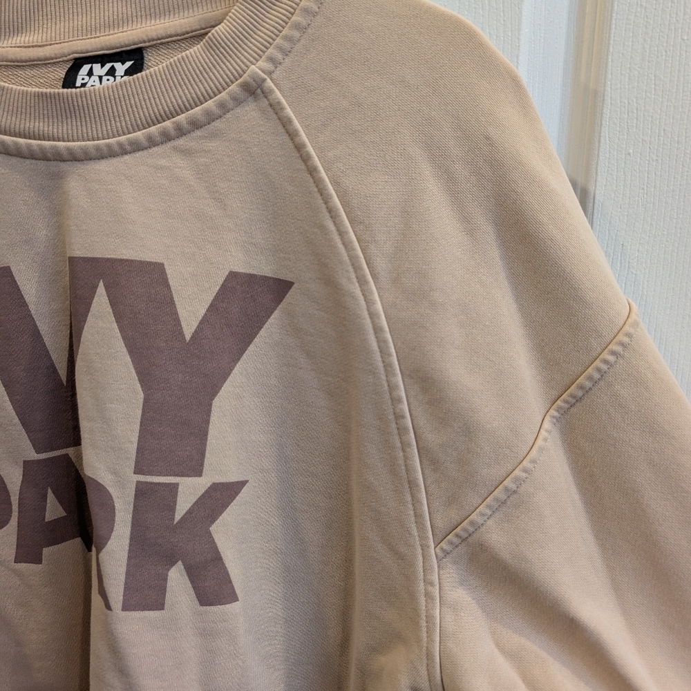 Ivy Park (Beyonce) Beige Cropped Sweatshirt - Picture 8 of 8